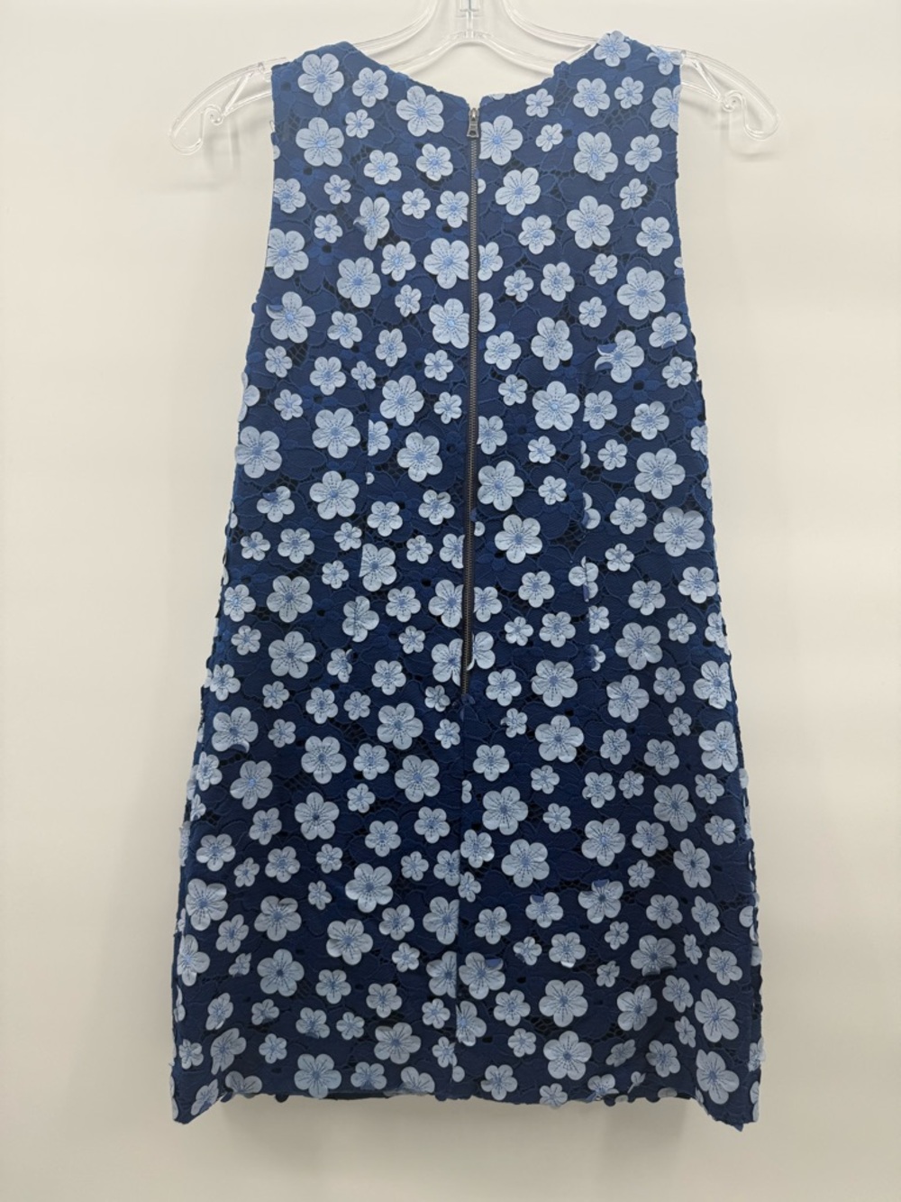 Alice + Olivia Clyde floral embroidered appliqué lace A-line shift dress size 8 - Picture 10 of 14